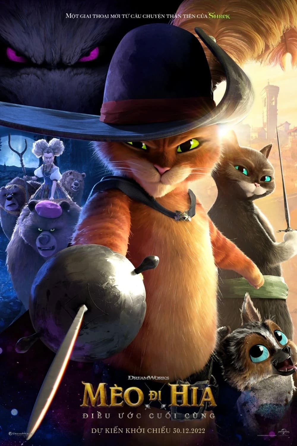 Xem Phim Mèo Đi Hia: Điều Ước Cuối Cùng Vietsub HD Online - Rophim